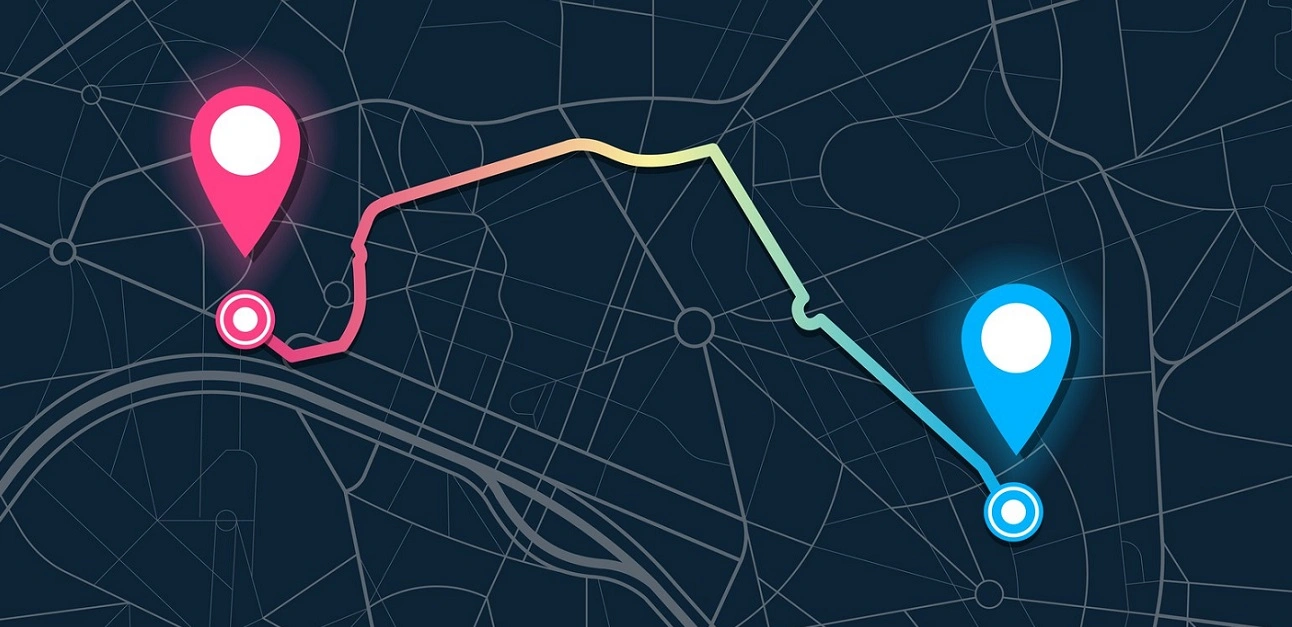 auto transport distance map