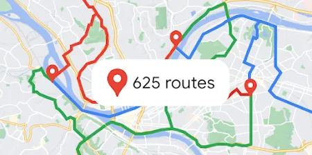 car transport route map